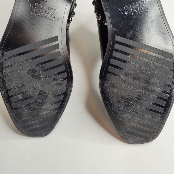 Zara Black Studded Booties - Picture 6 of 13